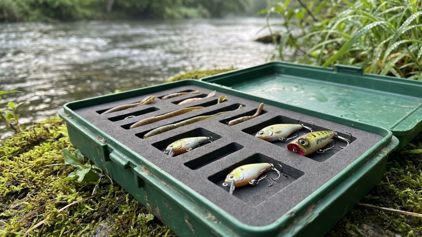 Minimalisme du pêcheur : ma boîte capsule de printemps 2025 avec seulement 12 leurres