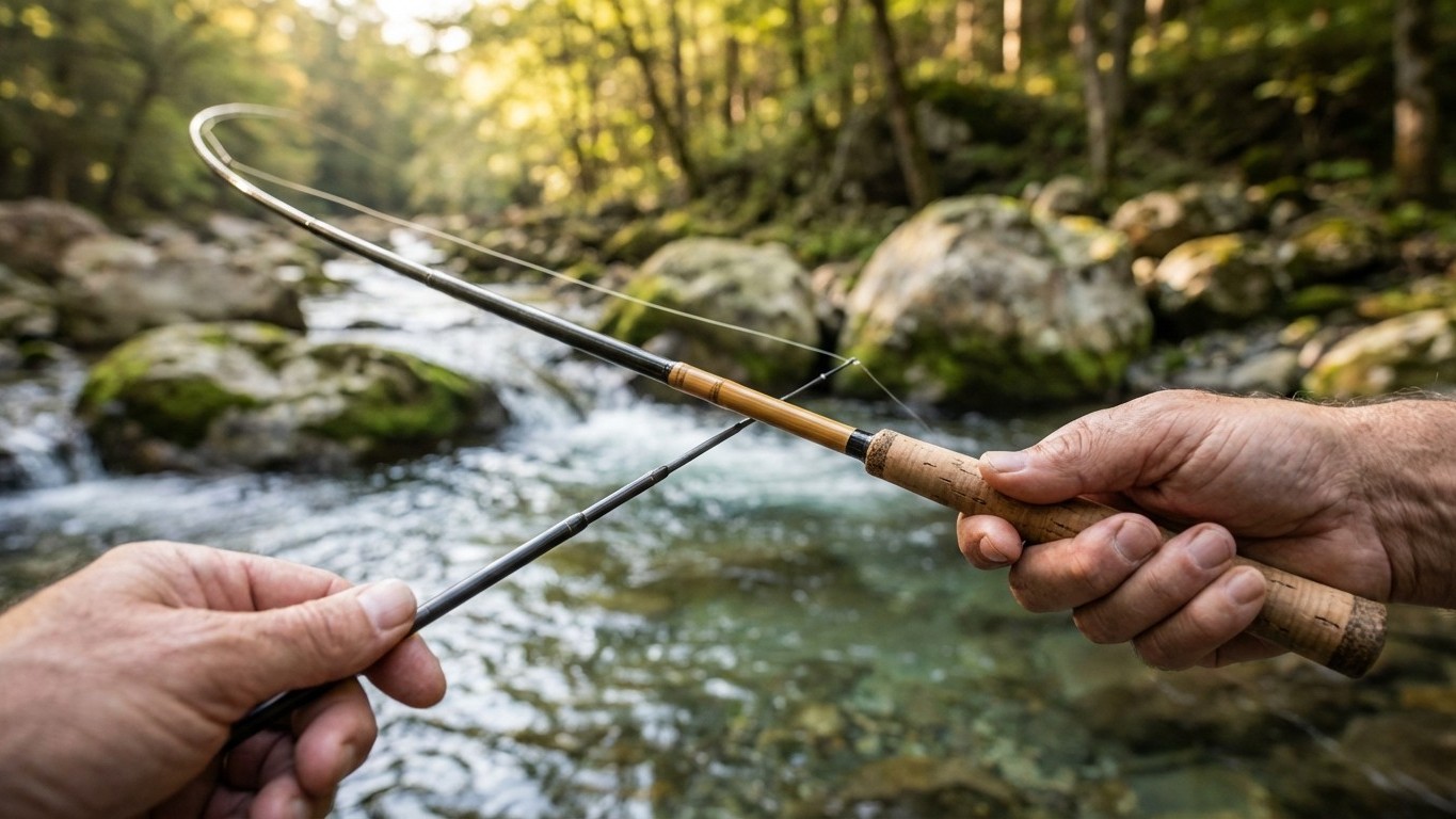 Cette canne à pêche japonaise n'a ni moulinet ni fil moderne et pourtant elle ridiculise les équipements à 500 euros