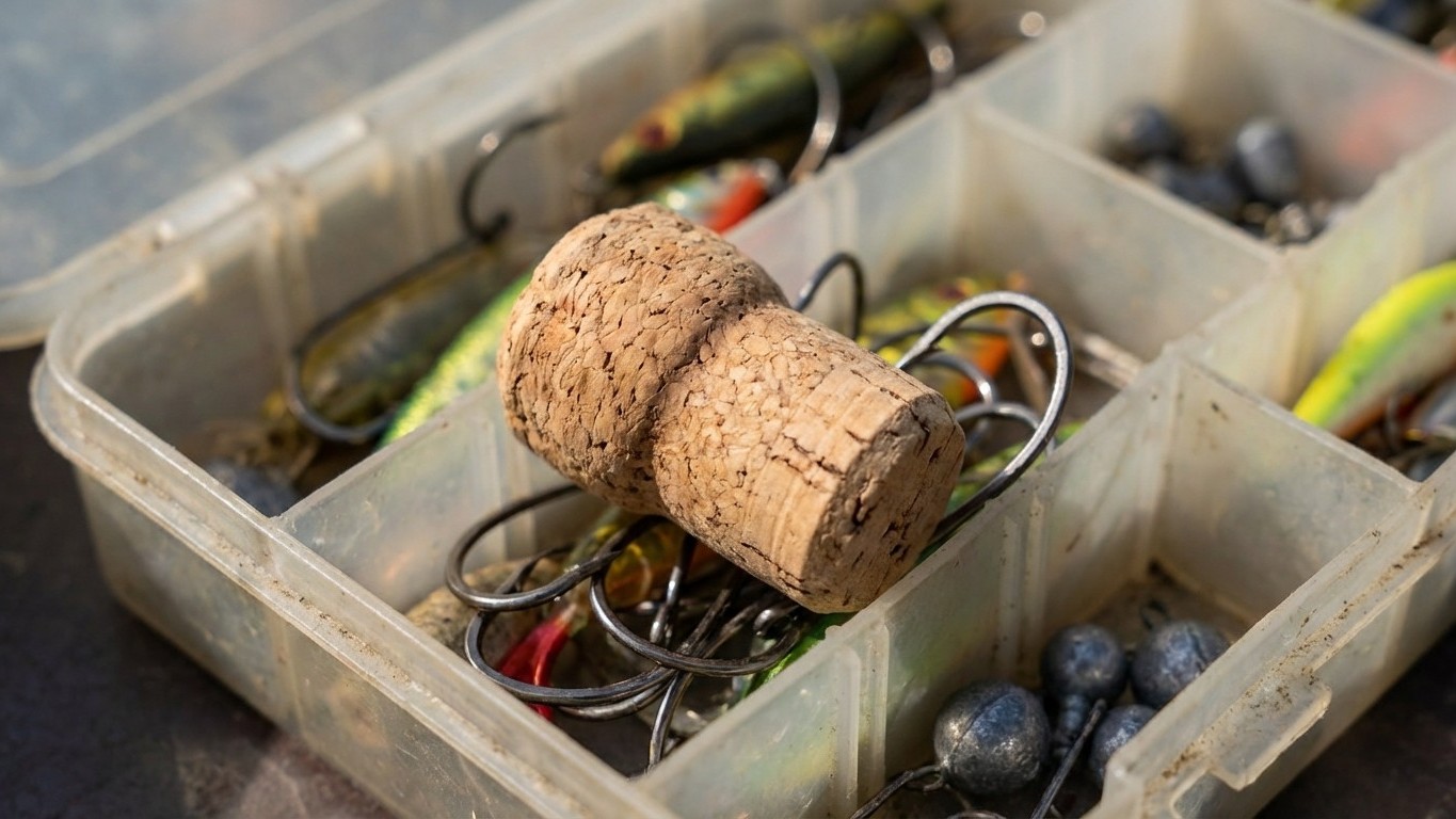 Les vieux pêcheurs glissent toujours un bouchon de liège dans leur boîte avant de la ranger au printemps