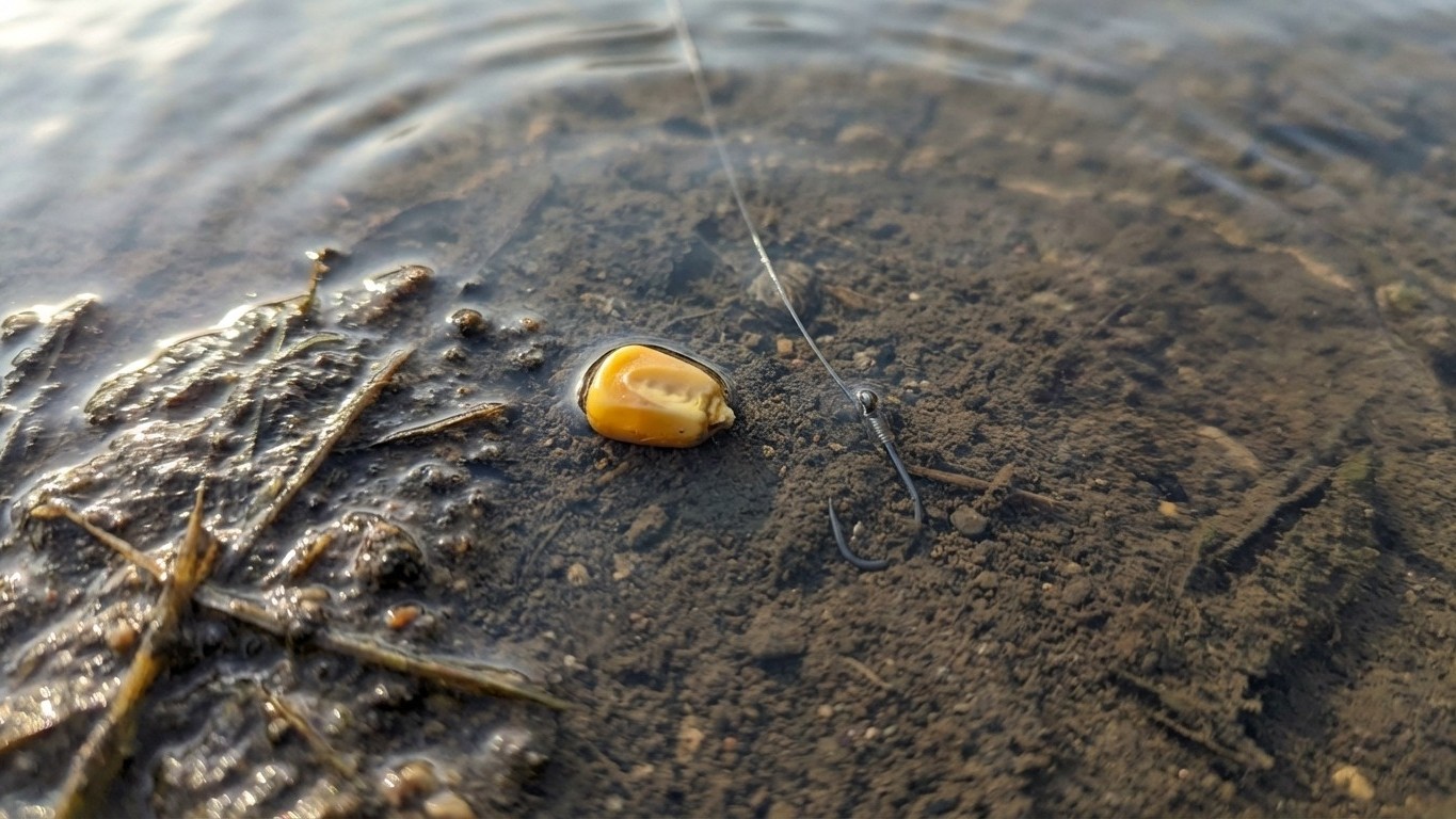 Pourquoi les vieux pêcheurs posent un simple grain de maïs à ras de la vase en avril