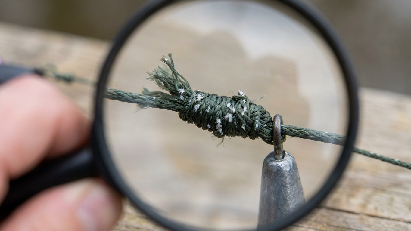 Mon fil cassait net à chaque ferrage et j'accusais la tresse : le jour où j'ai regardé le nœud à la loupe, j'ai vu ce que ...