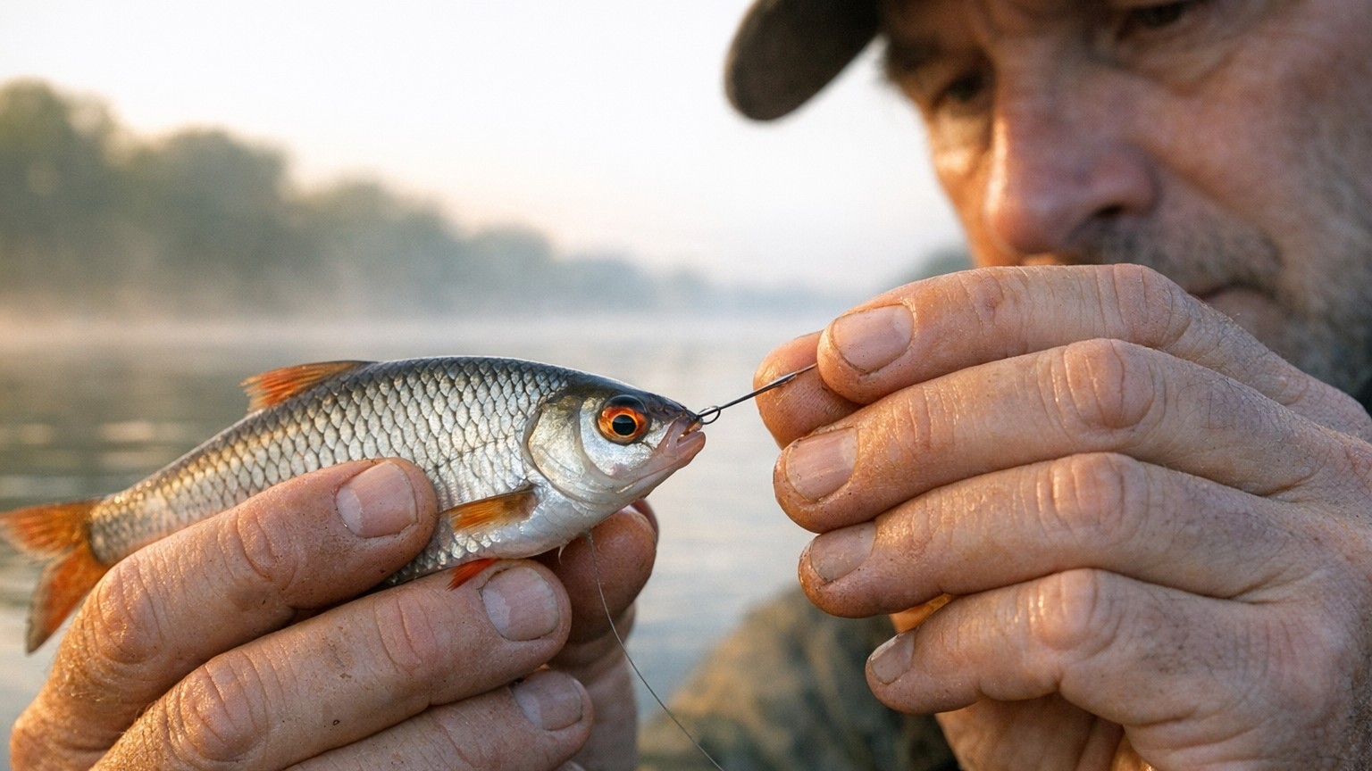 J'accrochais mon vif par le dos en juin : le jour où un pêcheur m'a montré où piquer pour qu'il tienne 3 fois plus longtem...