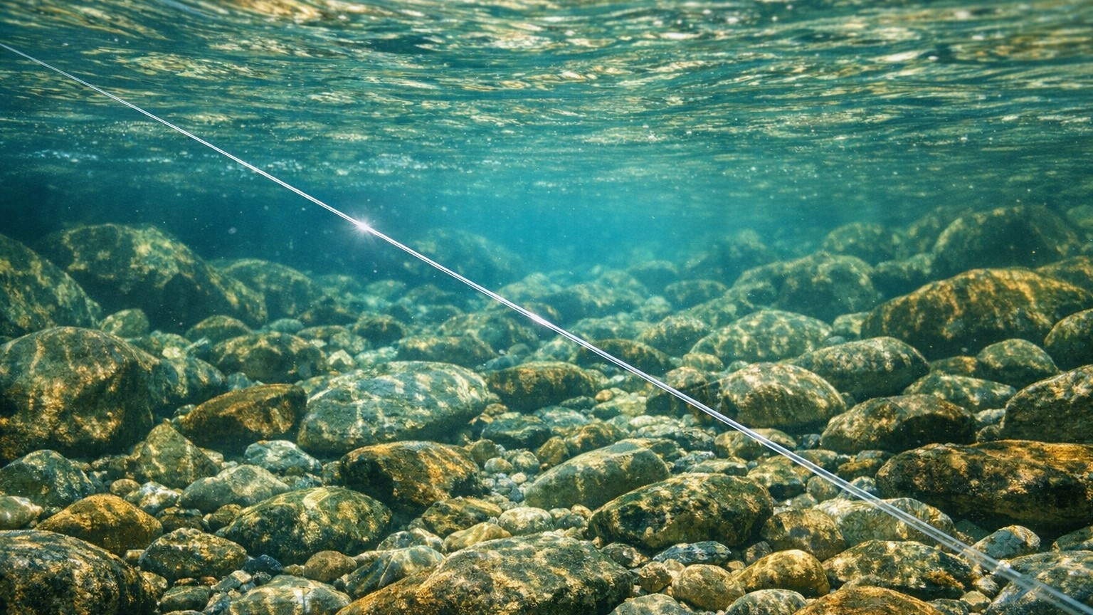 J'utilisais du nylon classique en eau claire de juin pour pêcher : en voyant les poissons fuir mon appât pendant des semai...