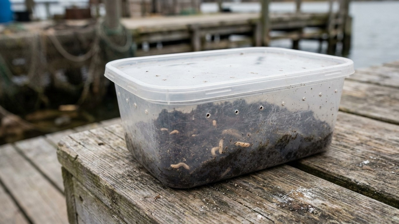 Je stockais mes asticots dans une boîte fermée à température ambiante : 48 heures plus tard, en ouvrant le couvercle, j'ai...