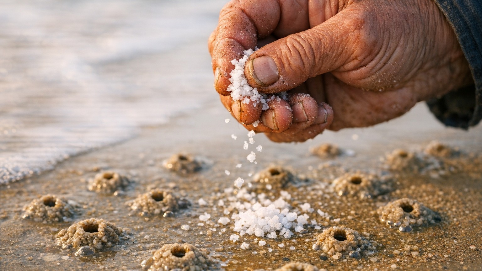 Les anciens emportaient toujours une poignée de gros sel avant de partir pêcher : la raison oubliée refait surface en 2026