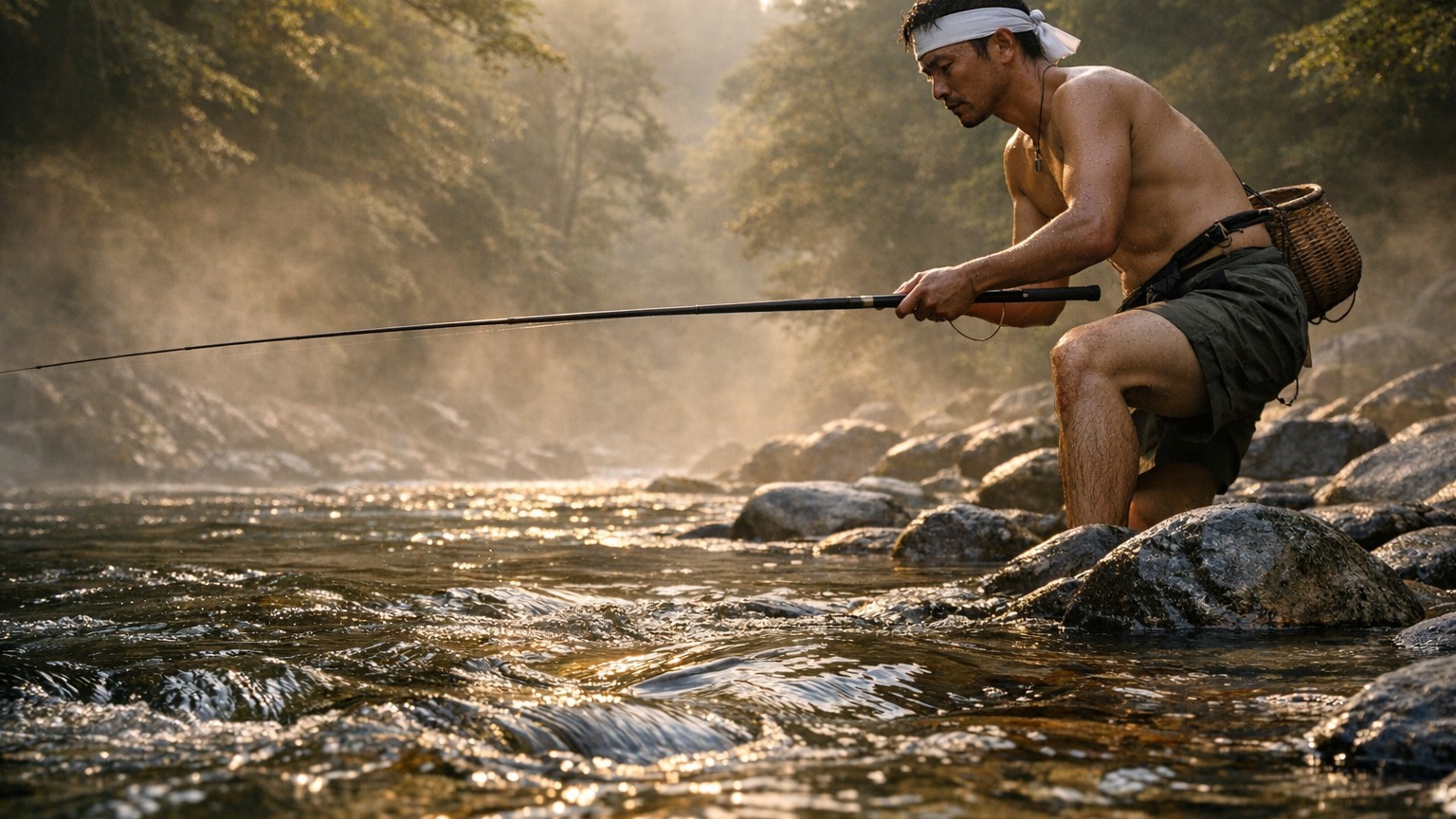 Les pêcheurs japonais font tous le même geste avant de lancer leur ligne en pleine chaleur : depuis que je le reproduis, m...