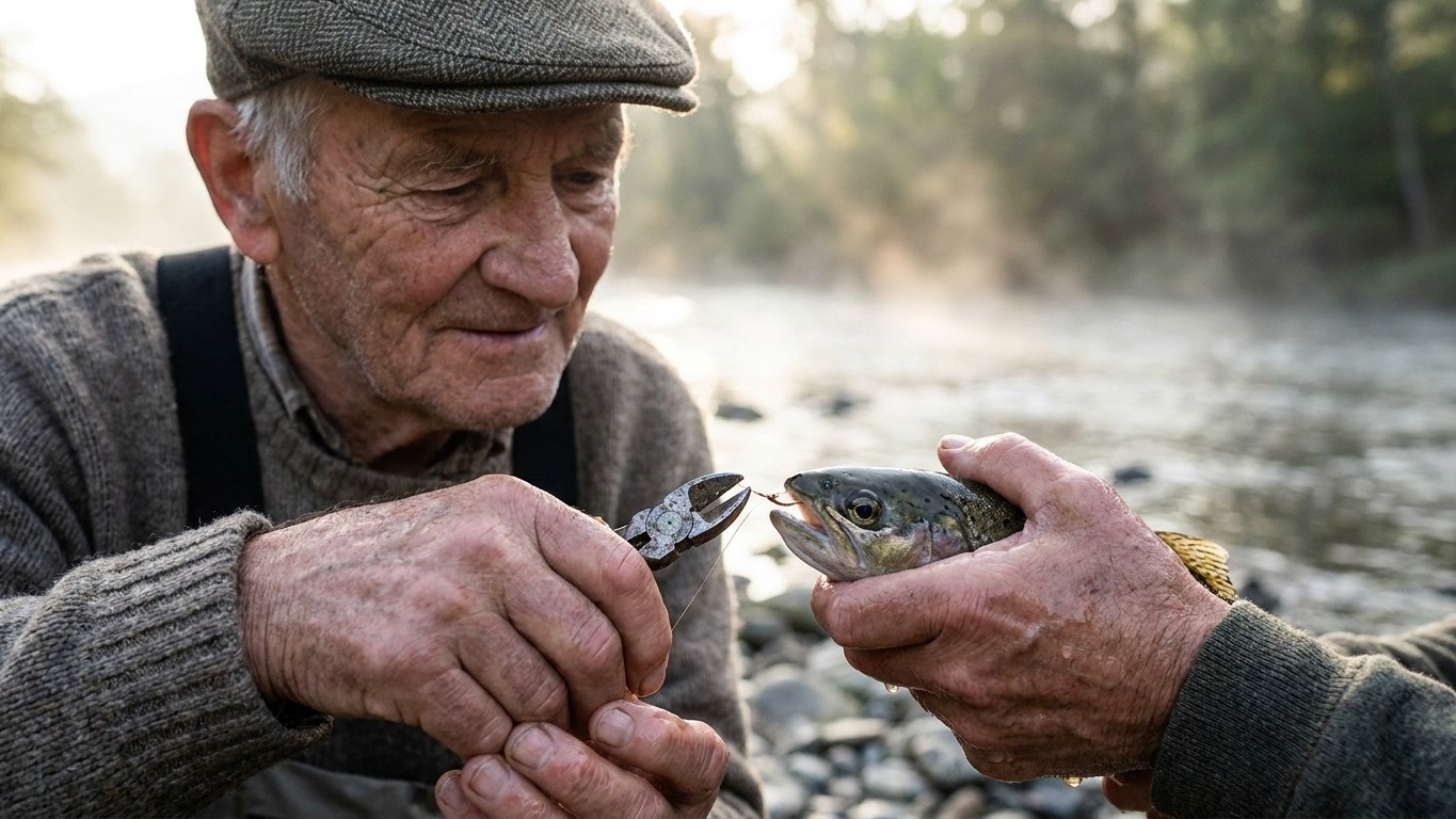 J'arrachais toujours l'hameçon quand le poisson l'avait avalé : un vieux pêcheur m'a montré que je détruisais exactement c...