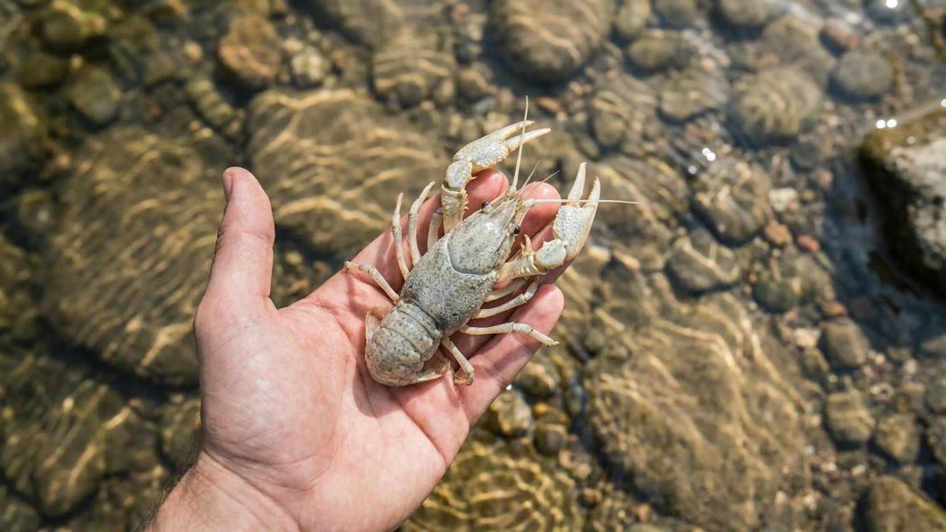 J’ai attrapé une écrevisse dans le ruisseau juste pour la montrer aux enfants : en retournant ses pinces, j’ai compris ce ...