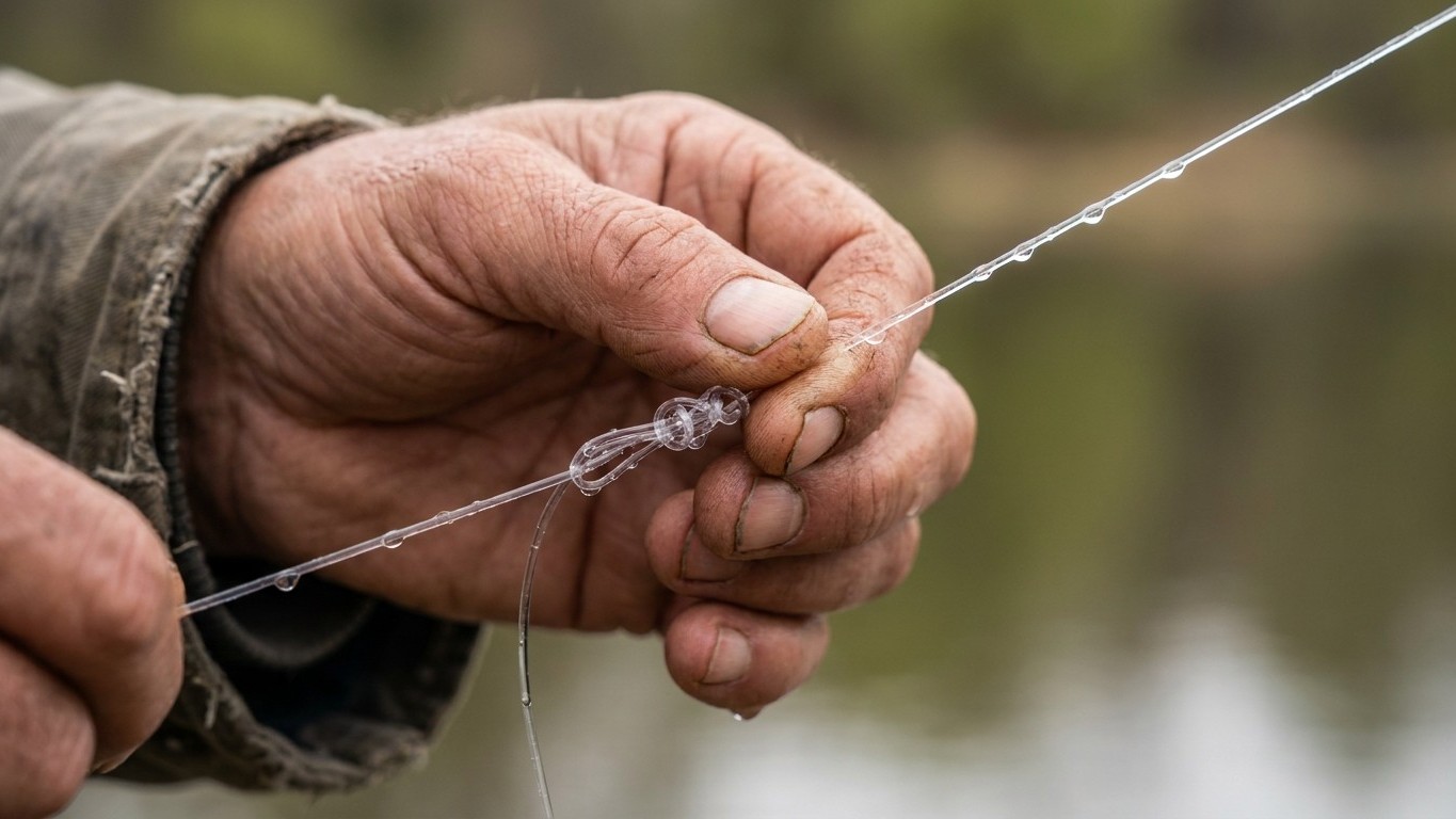 Je serrais toujours mes nœuds à sec sur le fil nylon : un vieux pêcheur m'a montré que je cassais moi-même mon fil sans le...