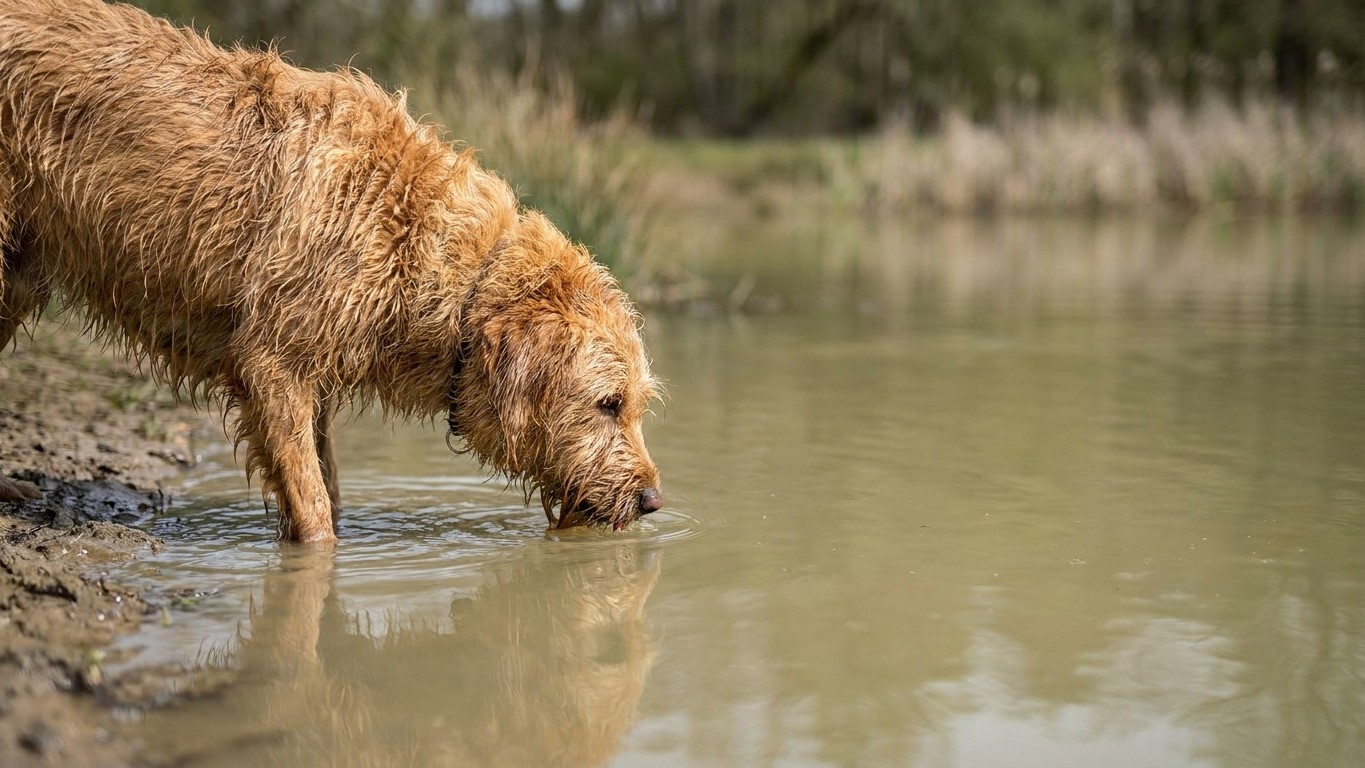 J'ai laissé mon chien laper l'eau tiède au bord de l'étang juste le temps de remonter mes lignes : deux heures plus tard, ...