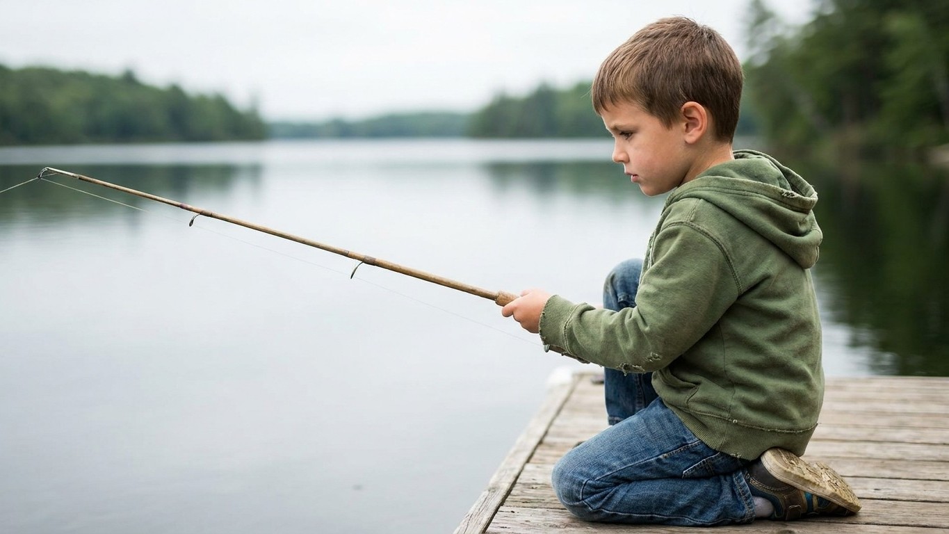 J'ai laissé mon fils de 9 ans tenir ma canne dix minutes sur l'étang familial : quand le garde s'est avancé vers nous, il ...