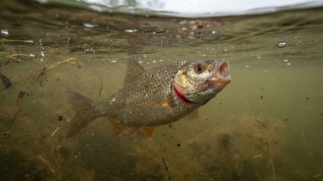 Je repartais pêcher juste après le premier orage d'août en pensant que l'eau s'était rafraîchie : les gardons bouche ouver...