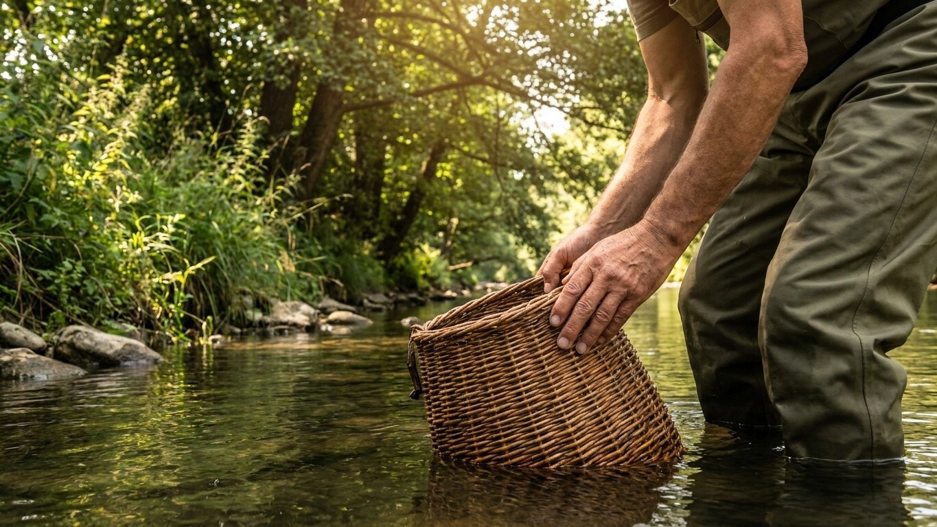 Mon voisin déplace toujours sa bourriche trois fois dans l'après-midi en août et ce n'est pas pour changer de poste