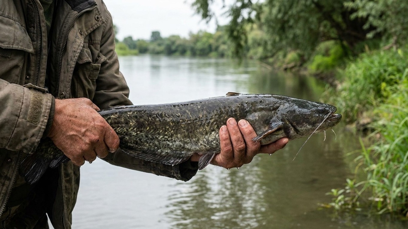 Mon voisin ne remet jamais à l'eau les silures qu'il sort de la rivière et ce n'est pas parce qu'il compte les manger