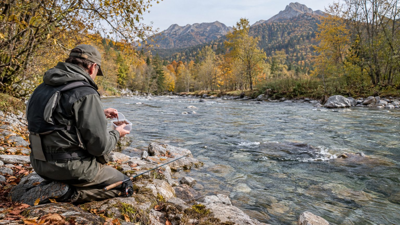 Quel appât pour la truite en début de saison : les naturels efficaces en eau froide et ce qui est autorisé