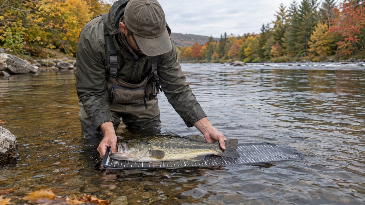 Taille minimale du black bass : ce que dit la règle nationale et comment mesurer le poisson